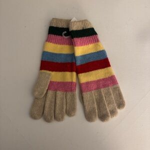 Gap Crazy Stripe Gloves Womens